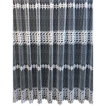 Perdea alba cu broderie alba 200x245cm by Liz Line - RD1062 Perdea alba cu broderie alba 200x245cm by Liz Line - RD1062