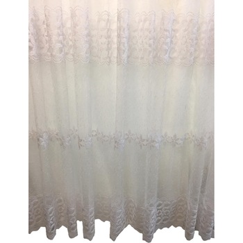 Perdea alba cu broderie alba 150x245cm by Liz Line - RD10615 Perdea alba cu broderie alba 150x245cm by Liz Line - RD10615