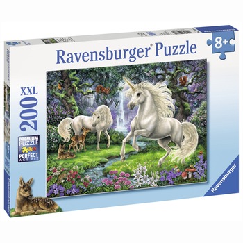 Puzzle Ravensburger XXL - Unicornii Mistici, 200 piese Puzzle Ravensburger XXL - Unicornii Mistici, 200 piese