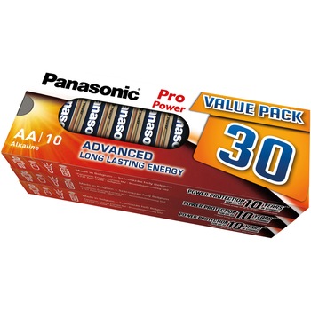 Baterii Panasonic Alkaline Pro Power AA, 30 Buc Baterii Panasonic Alkaline Pro Power AA, 30 Buc