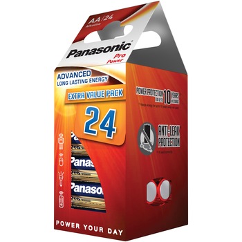 Baterii Panasonic Alkaline Pro Power AA, 24 Buc Baterii Panasonic Alkaline Pro Power AA, 24 Buc