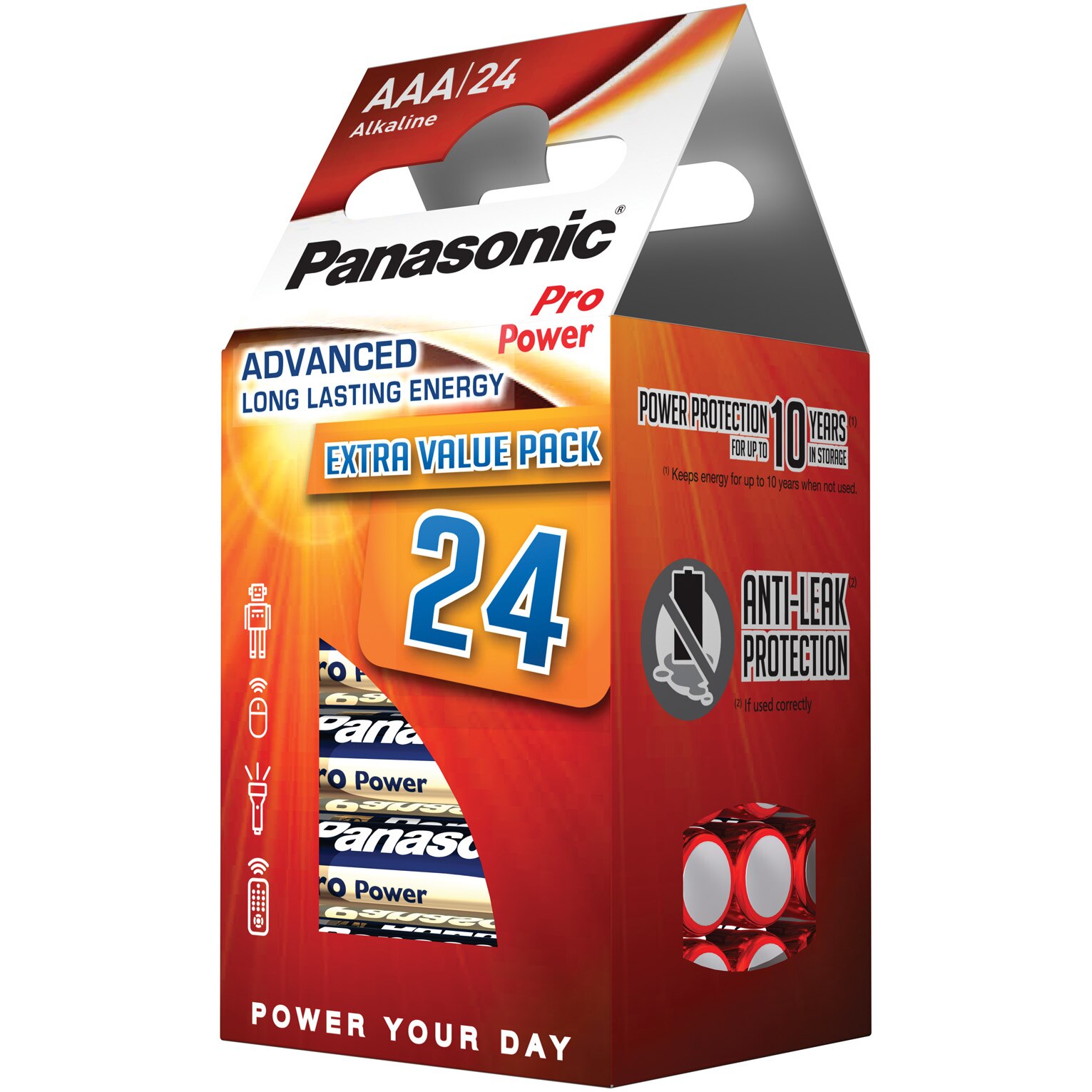 Baterii Panasonic Alkaline Pro Power AAA, 24 Buc
