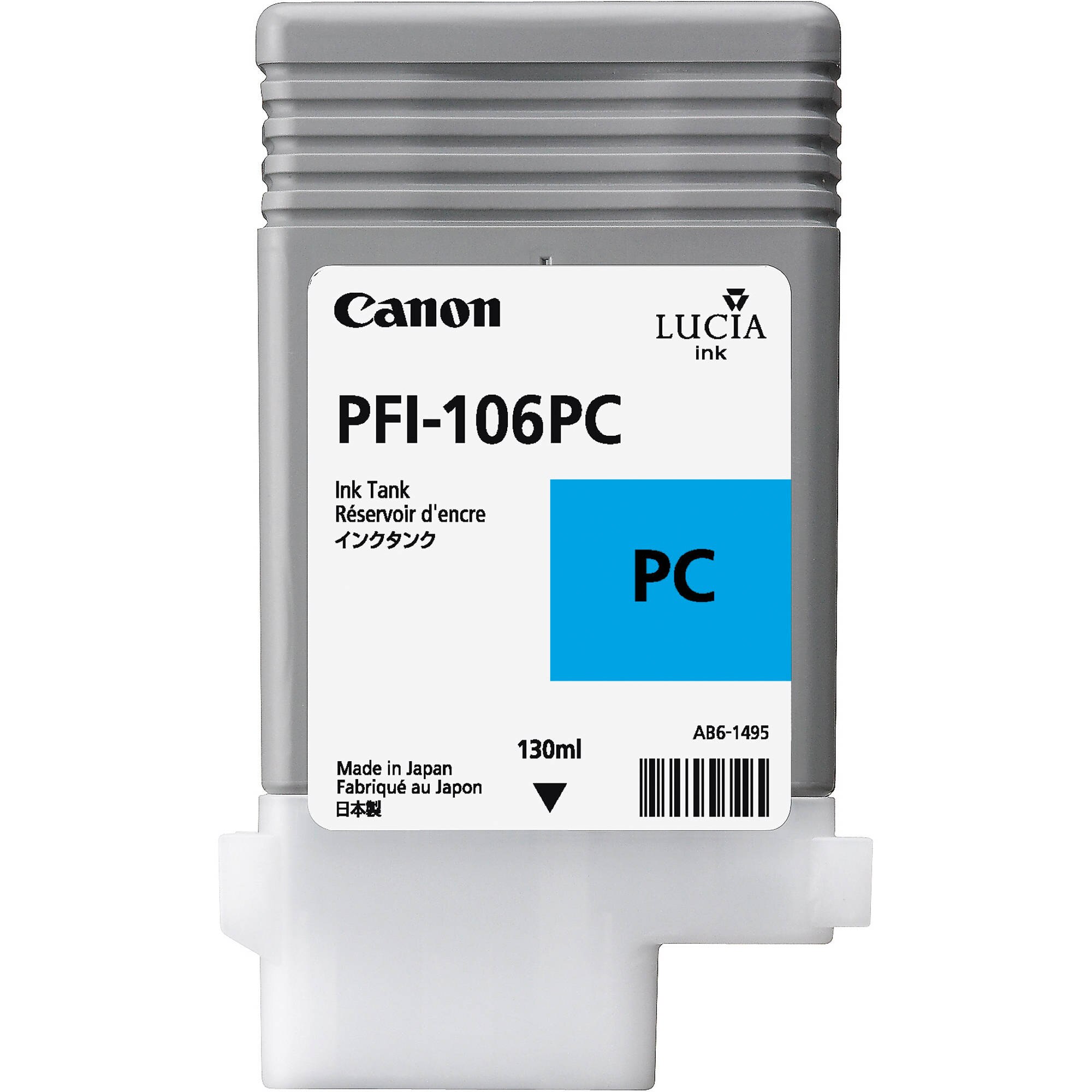 Cartus cerneala PFI-106PC cyan foto Canon 130ml