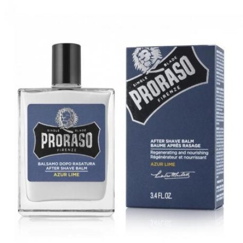 After shave balsam Proraso Azur Lime cu ulei de alun si mentol, 100 ml