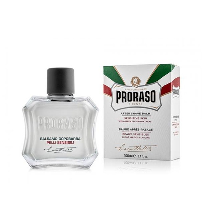 After shave balsam Proraso White Line cu ceai verde, 100 ml