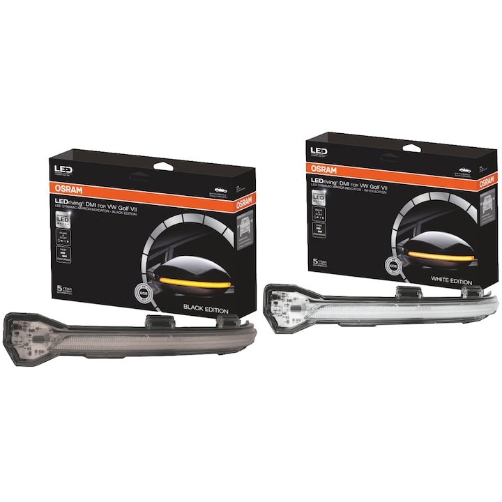 Комплект 2 модула Osram, Индикатор за огледална сигнализация, vw golf vii black