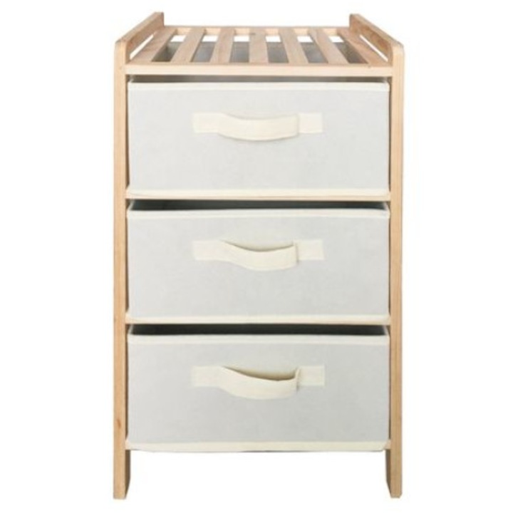 Etajera cu Sertare din Lemn 3 Nivele 32.5x25.5x58.4cm