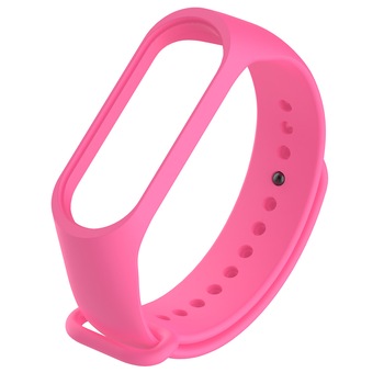 Bratara de schimb din silicon, pentru Xiaomi Mi Band 3 / Mi Band 4, Pink Bratara de schimb din silicon, pentru Xiaomi Mi Band 3 / Mi Band 4, Pink