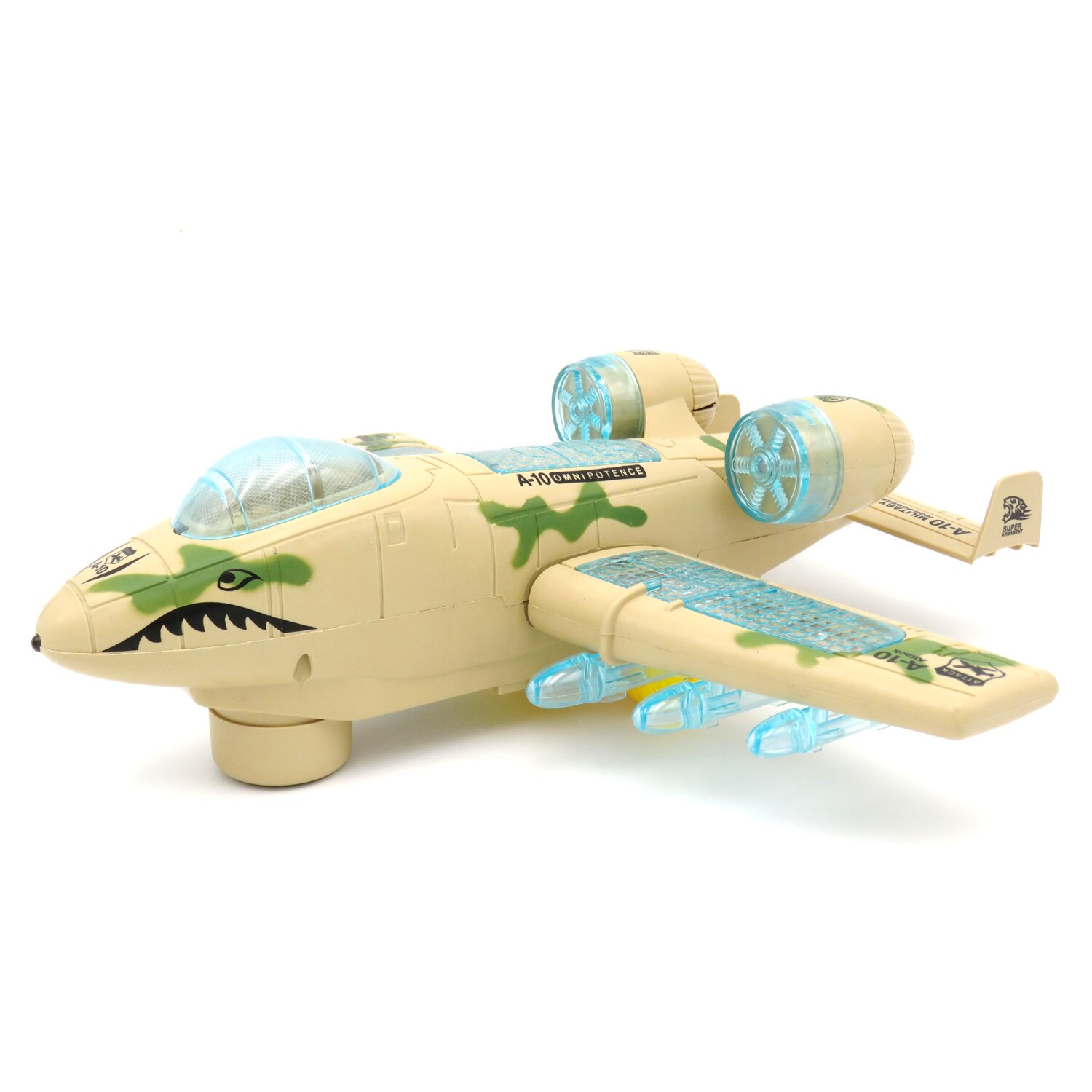 Avion de atac, armata, cu sunete si lumini, sistem autopivotant