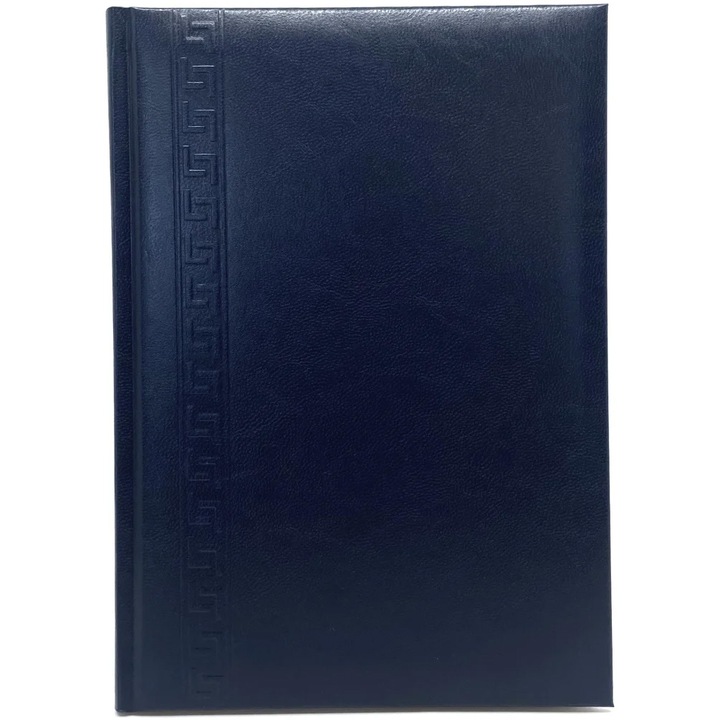 Тефтер Herlitz, Недатиран, A5, 224 страници, Персонализируем, Подплатена петролено синя корица