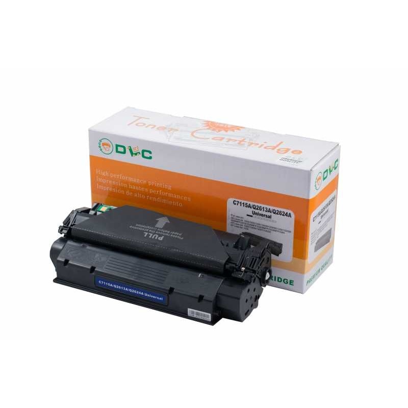 Cartus compatibil toner DLC HP C7115A/Q2613A/Q2624A Universal BLACK, 2.5K