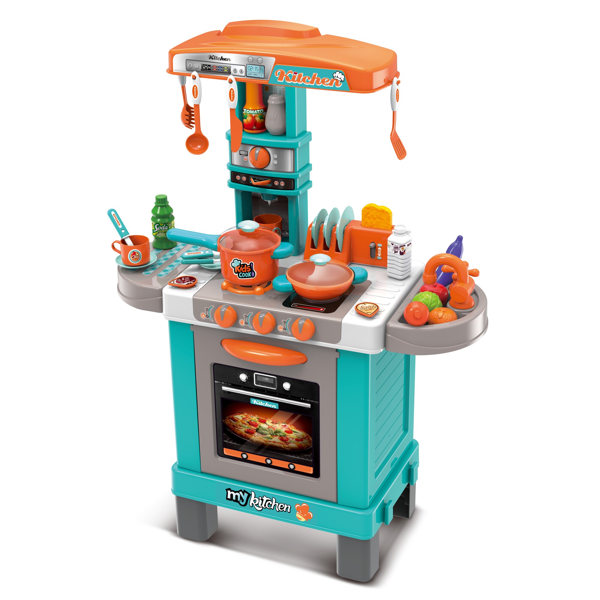 Set de bucatarie pentru copii Buba 008-950A, Albastru