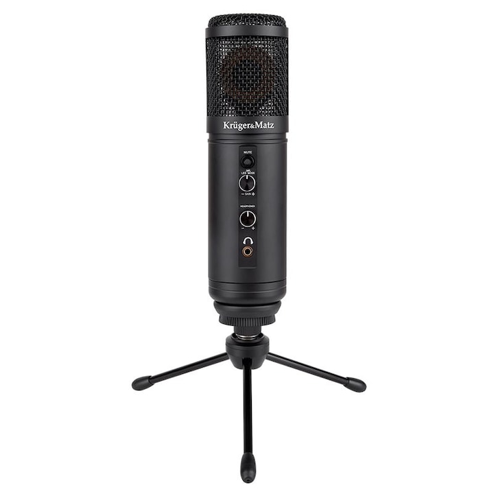 Microfon profesional pentru Streaming, Podcast, Gaming cu cablu USB Warrior