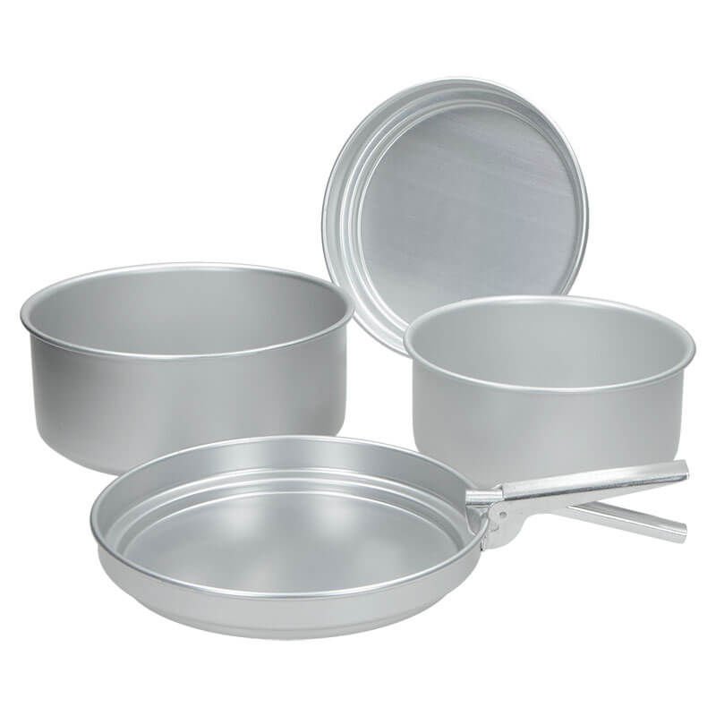 Set vesela MFH, Aluminiu, Argintiu