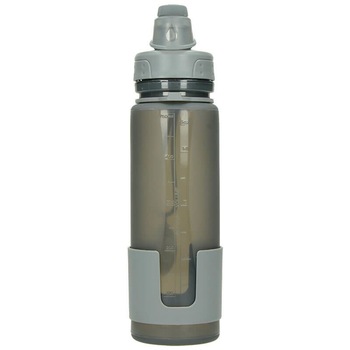 Sticla fiabila Fox Outdoor, Silicon, 0,5 L, Gri Sticla fiabila Fox Outdoor, Silicon, 0,5 L, Gri