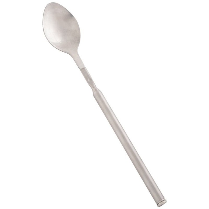 Lingura telescopica, FOX Outdoor, Otel inoxidabil, Gri metalic