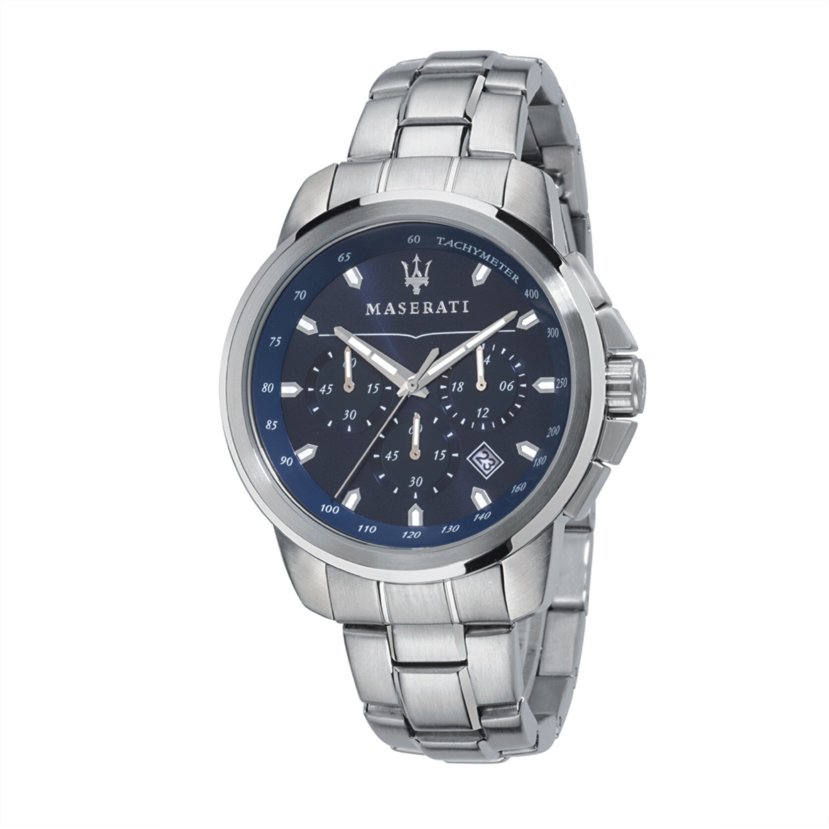 Ceas Maserati R8873621002, Successo, cronograf, inox argintiu, carcasa 44mm
