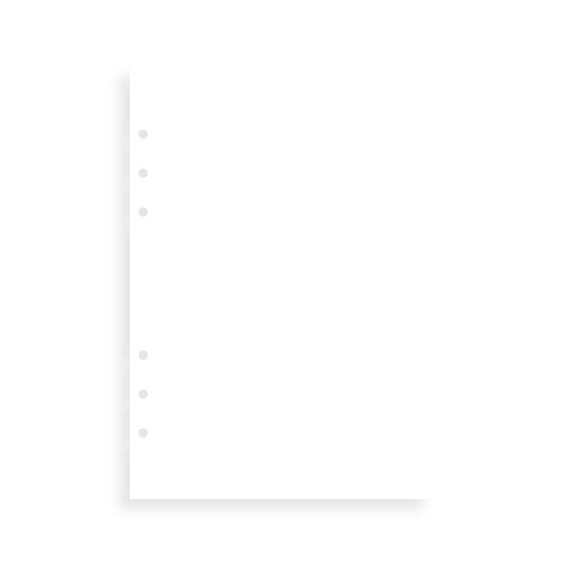 Rezerva hartie FILOFAX velina 25 buc/set A5, compatibila agenda Clipbook si Organiser Filofax