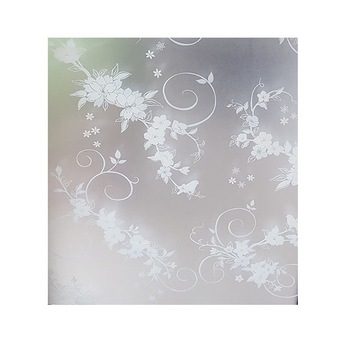 Folie pentru geam decorativa pasari si flori albe, 10 m x 0.9 m Folie pentru geam decorativa pasari si flori albe, 10 m x 0.9 m