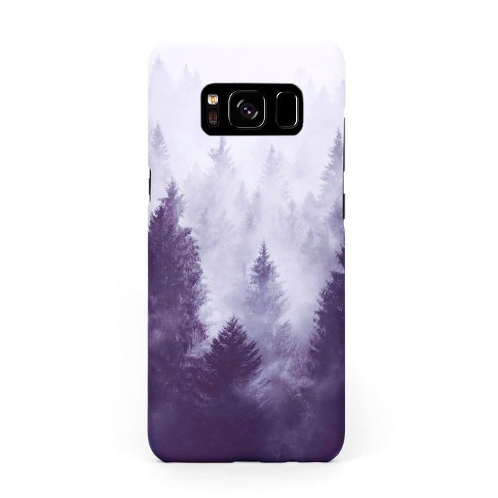 Kemény tok/tok Foggy Forest dizájnban Samsung Galaxy S8 Plus készülékhez, magas védelem, tok, egyedi kialakítás