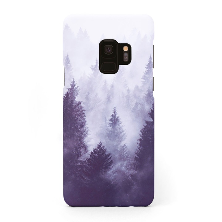 Кейс Crystal Case за Samsung Galaxy S9 в дизайн Foggy Forest, Многоцветен