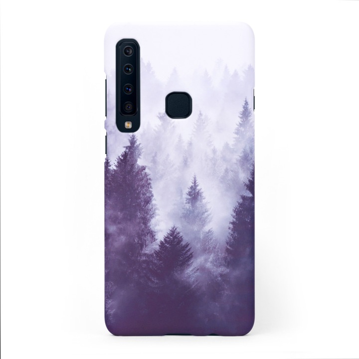 Кейс Crystal Case за Samsung Galaxy A9 (2018) в дизайн Foggy Forest, Многоцветен