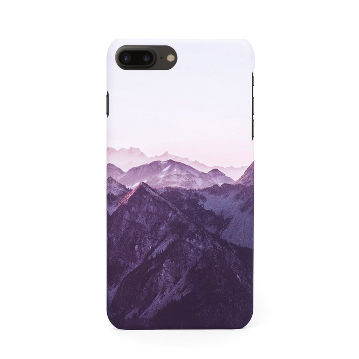 Magas védelemmel ellátott kemény tok/tok Mountain Range kivitelben iPhone 7 Plus-hoz, tok, egyedi kialakítás