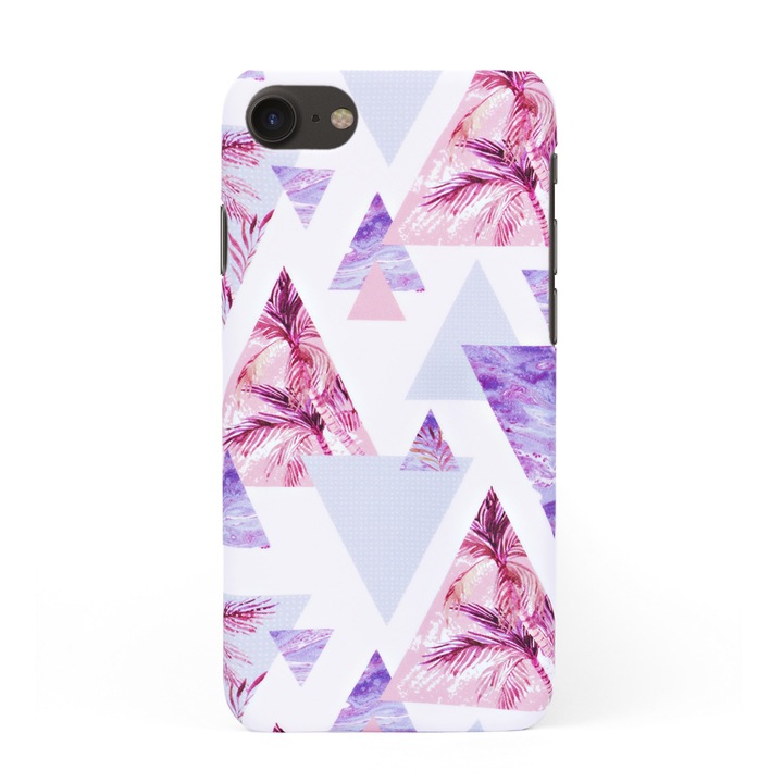 Кейс Crystal Case за iPhone 8 в дизайн Palm Paradise, Многоцветен
