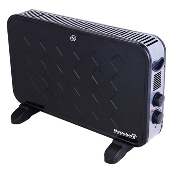 Convector electric cu functie Turbo, 2000 W, 2 trepte de putere, Negru Convector electric cu functie Turbo, 2000 W, 2 trepte de putere, Negru