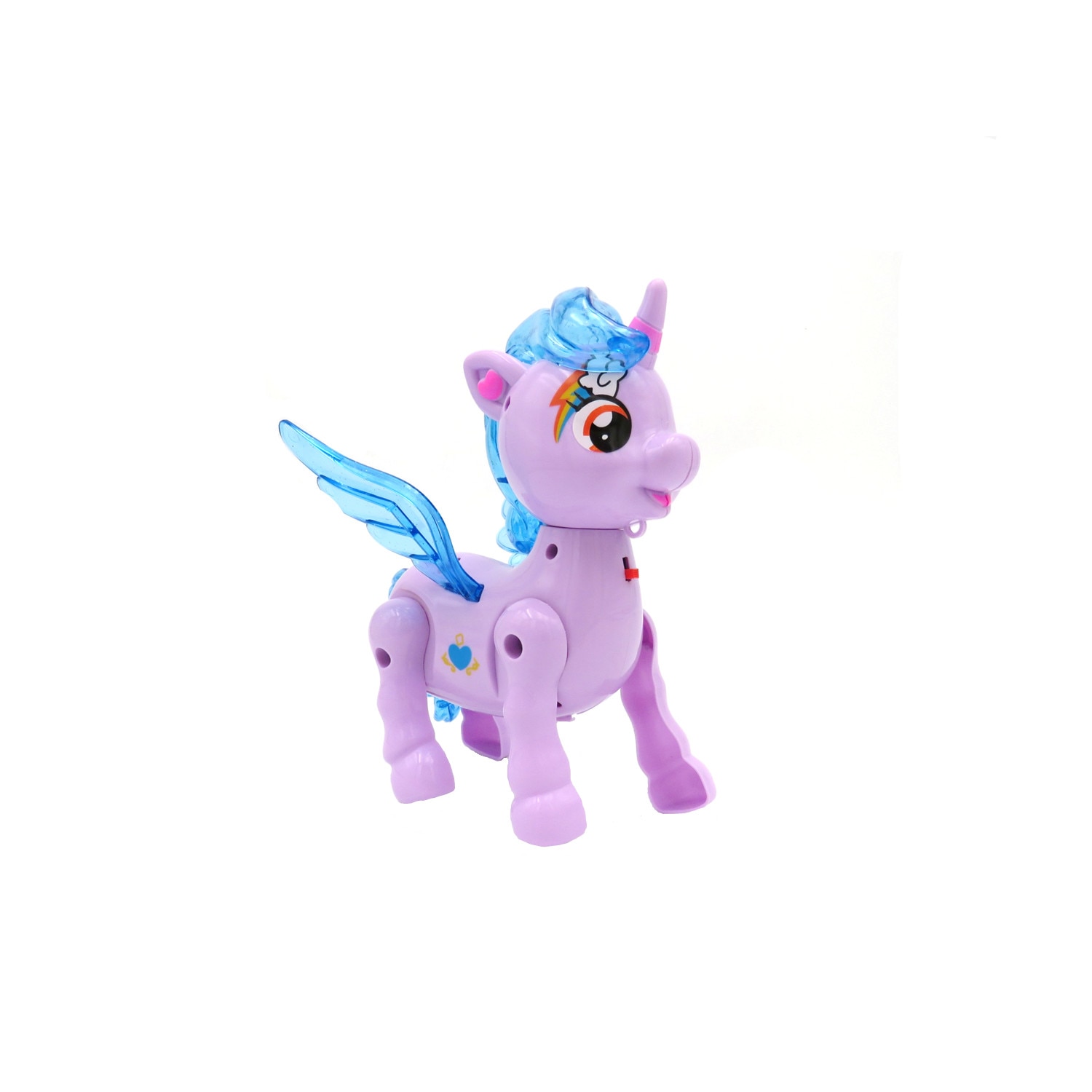 Ponei, unicorn cu aripi, cu sunete si lumini, alearga, mov