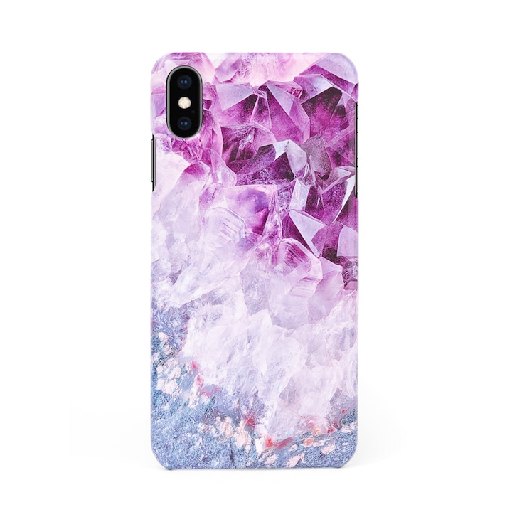 3D твърд кейс/калъф в дизайн Amethyst Diamonds за iPhone XS Max, 3D гел покритие, Case