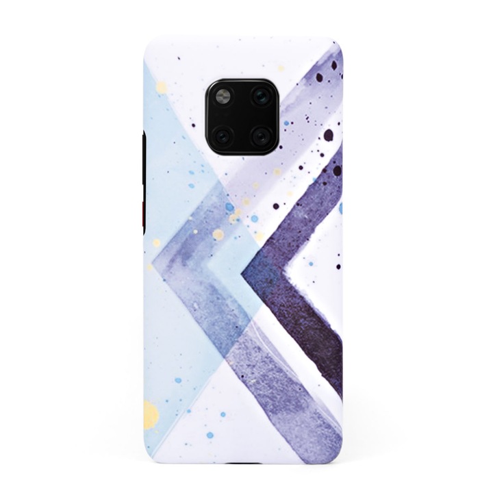 Калъф за Huawei Mate 20 Pro в дизайн Colorful Triangles, Висококачествен