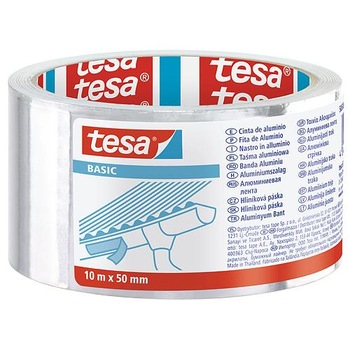 Banda de aluminiu, 50mm x 10m, Tesa Basic Banda de aluminiu, 50mm x 10m, Tesa Basic