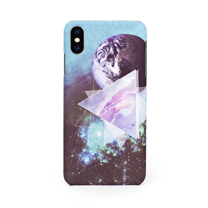 Luxus kemény tok/tok Galaxy dizájnnal iPhone XS Maxhez, tok