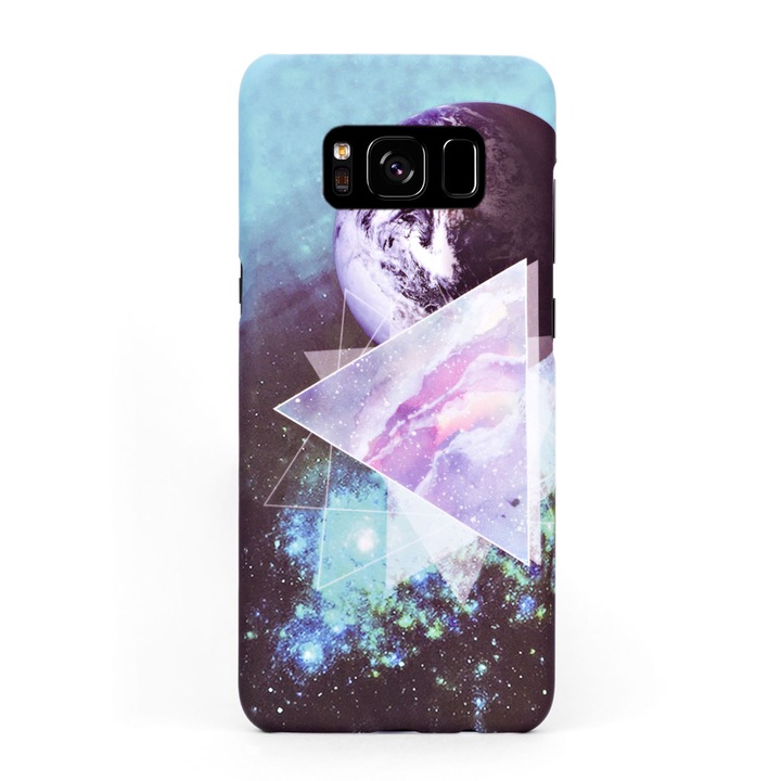 Кейс Crystal Case за Samsung Galaxy S8 Plus в дизайн Galaxy, Многоцветен