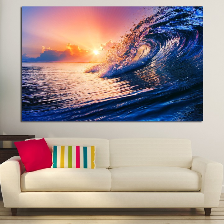 'Декоративни панели Vivid Home от 1 част, Пейзаж, PVC, 70x45 см, №0973'