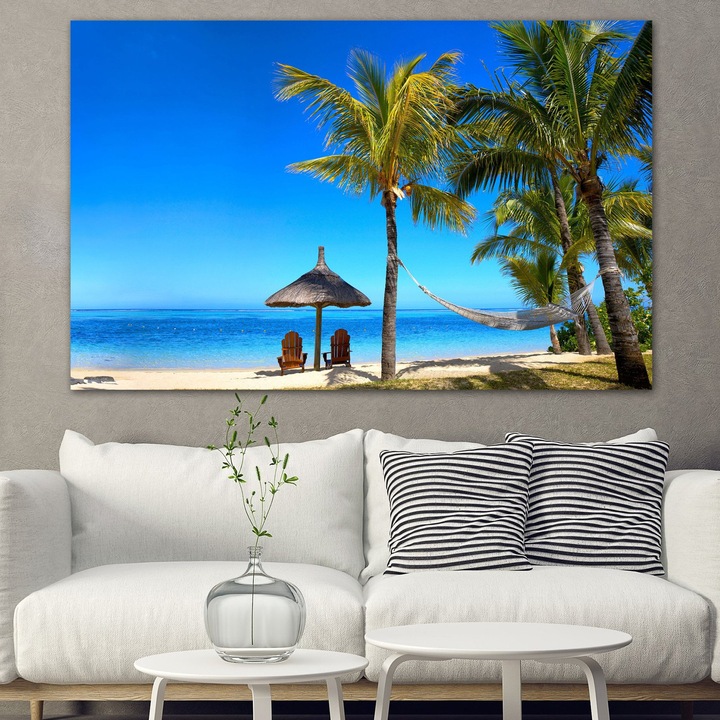'Декоративни панели Vivid Home от 1 част, Море, PVC, 150x100 см, №0974'