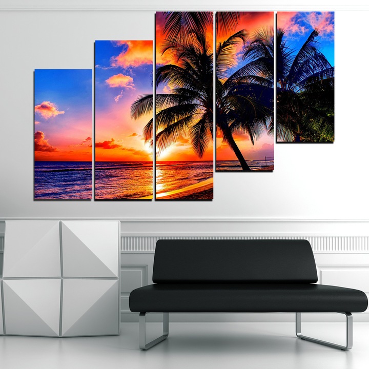 'Картини пана Vivid Home от 5 части, Пейзаж, Канава, 110x65 см, 8-ма Форма №0975'