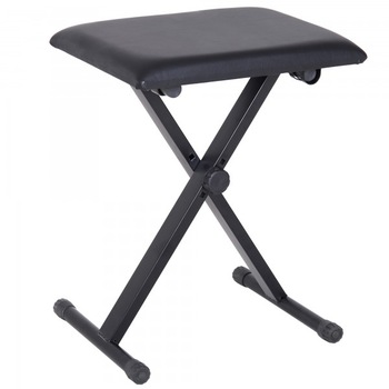 Scaun pentru pian, Homcom, ajustabil, Negru, 39x29x45-51 cm Scaun pentru pian, Homcom, ajustabil, Negru, 39x29x45-51 cm
