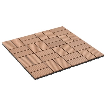 Placa pardoseala 11 buc vidaXl, Lemn compozit. 30 x 30 cm. Maro Placa pardoseala 11 buc vidaXl, Lemn compozit. 30 x 30 cm. Maro