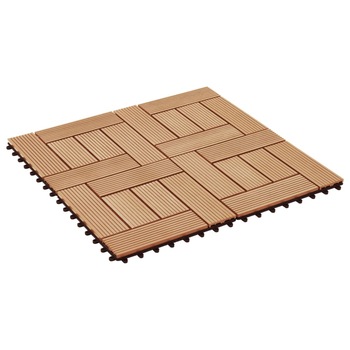 Set placi pardoseala, 11 buc vidaXL, Lemn compozit, 30 x 30 cm, Maro Set placi pardoseala, 11 buc vidaXL, Lemn compozit, 30 x 30 cm, Maro