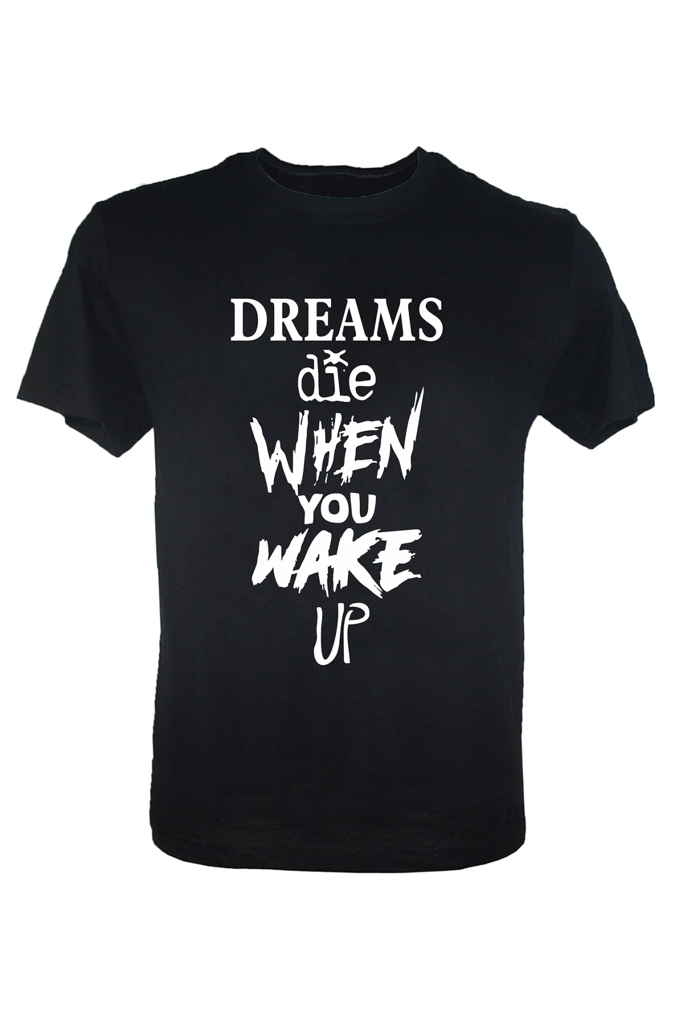 Tricou negru barbati Fear Nothing, Negru