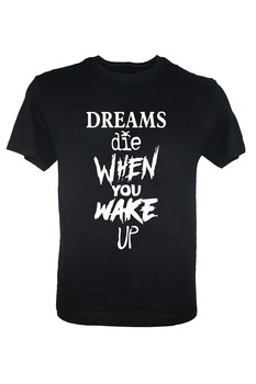 Tricou negru barbati Fear Nothing, Negru Tricou negru barbati Fear Nothing, Negru