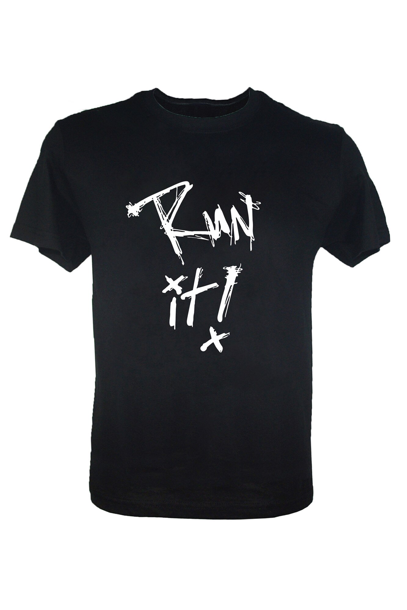 Tricou negru barbati Run It!, Negru