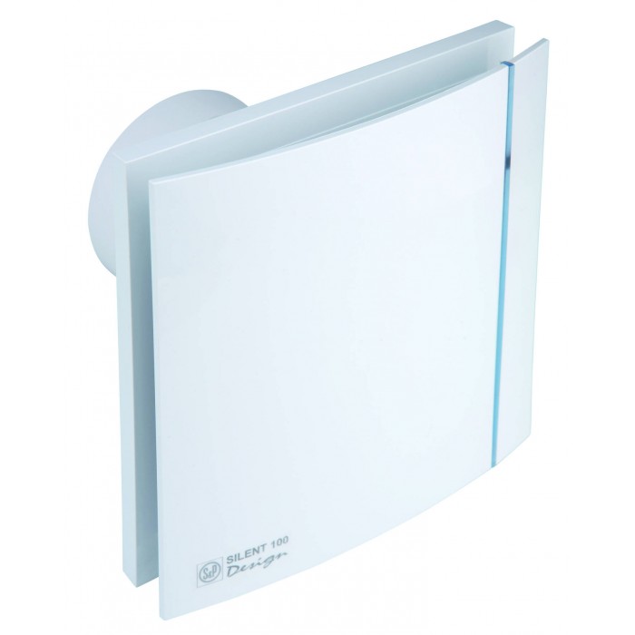 Ventilator axial de baie Soler & Palau Silent Design 200 CRZ 3C, cu temporizator, diametru 120 mm, 175 mc/h