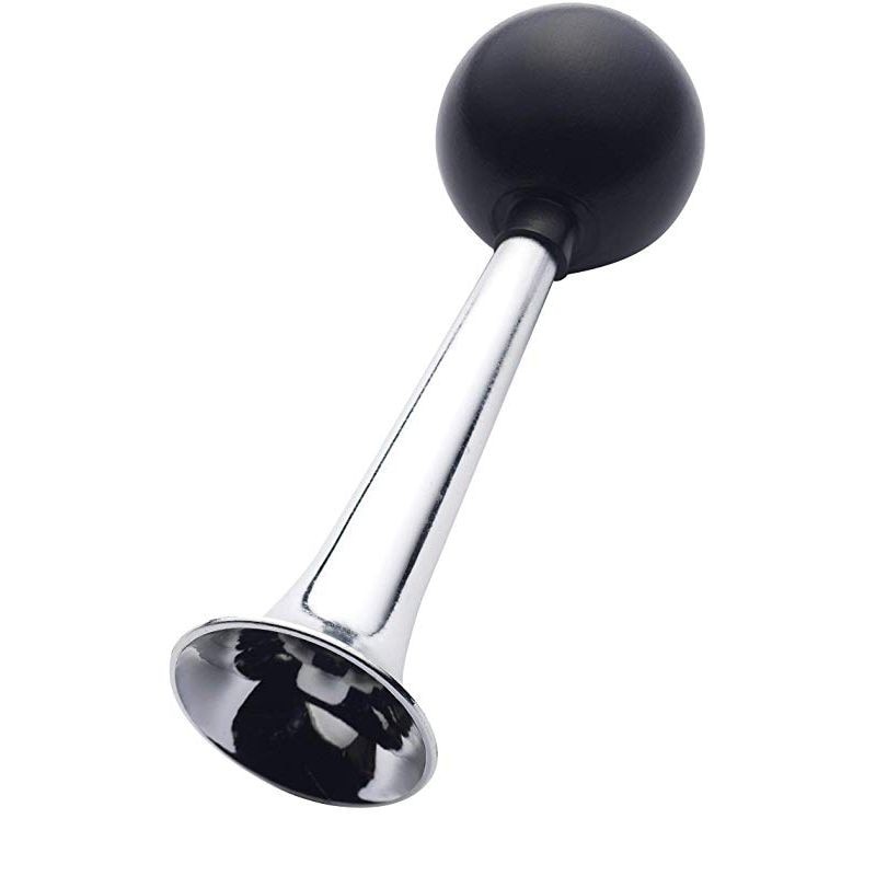 Claxon pentru Clown, ProCart, metal, 18 cm, trompeta carnaval, diametru 5.5 cm