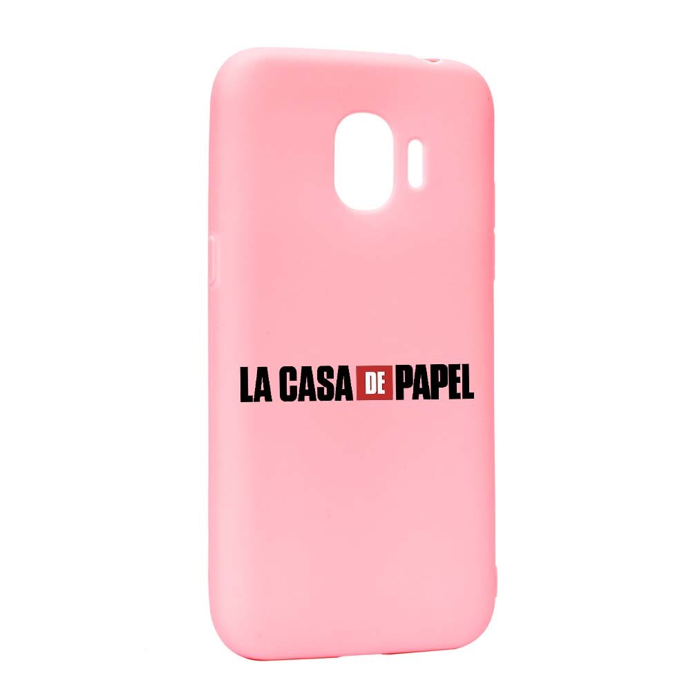 Husa de protectie La Casa de Papel pentru Samsung Galaxy J4 2018, rezistenta la uzura, anti-alunecare, din silicon Premium, P292