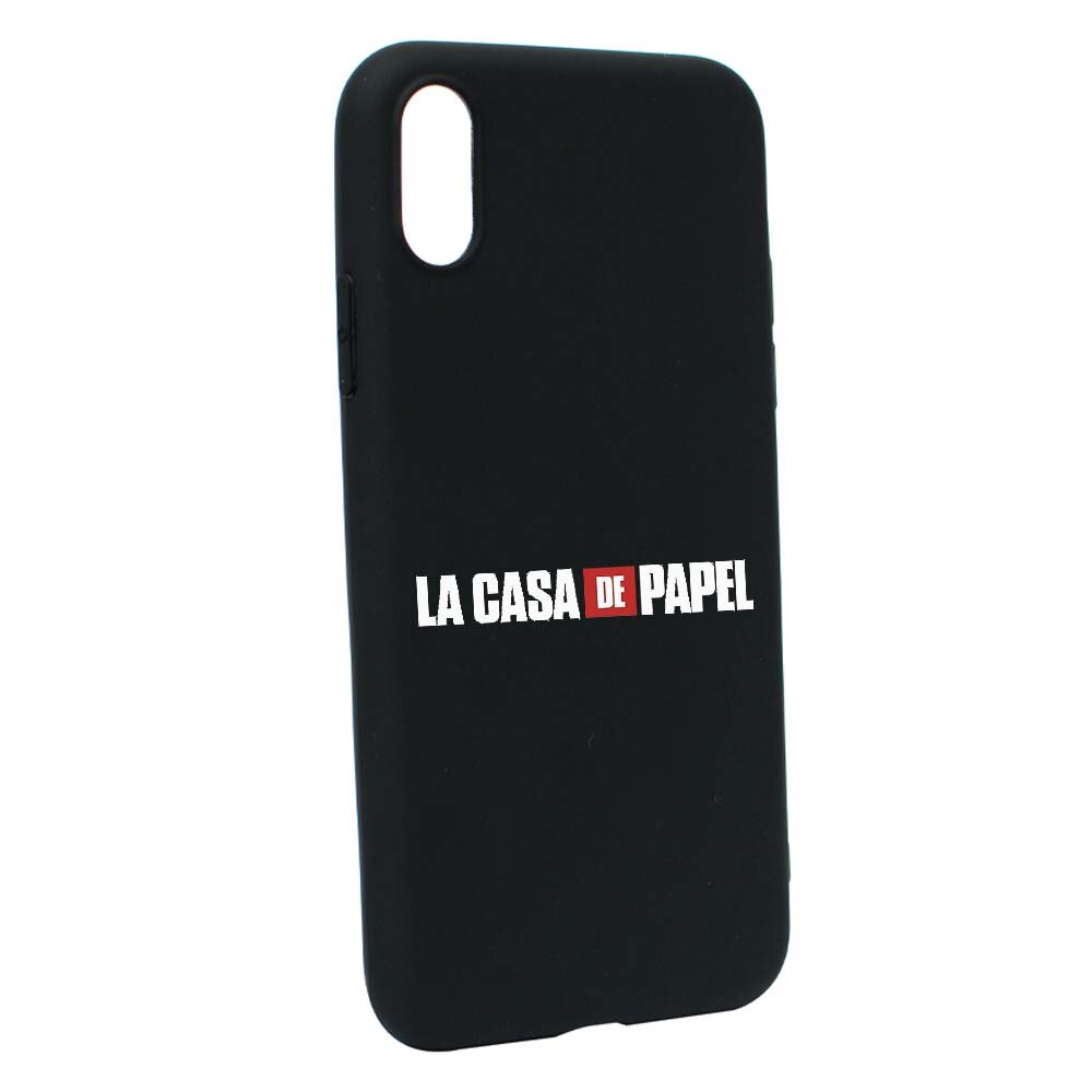 Husa de protectie La Casa de Papel pentru Apple iPhone XS Max, rezistenta la uzura, anti-alunecare, din silicon Premium, B292
