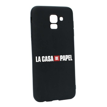 Husa de protectie La Casa de Papel pentru Samsung Galaxy J6 2018, rezistenta la uzura, anti-alunecare, din silicon Premium, B292 Husa de protectie La Casa de Papel pentru Samsung Galaxy J6 2018, rezistenta la uzura, anti-alunecare, din silicon Premium, B292