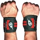 Fase pentru Incheietura ARMAGEDDON SPORTS, Wrist Wraps, Negru/Rosu